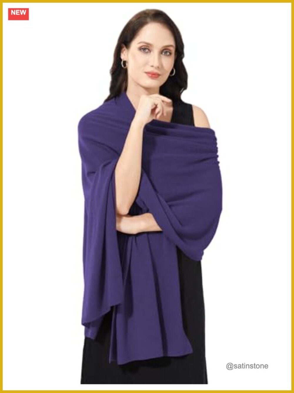 Luxury Cashmere Wrap Scarf Stole for Women Extra Large 87"x28"